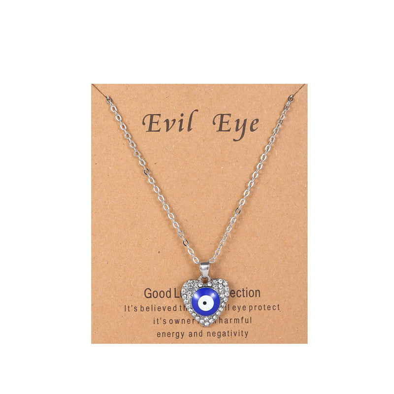 Wholesale Devil Eye Dima Hand Alloy Necklace